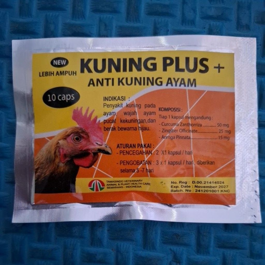 KUNING PLUS ANTI KUNING AYAM OBAT KUNING AYAM 10 KAPSUL