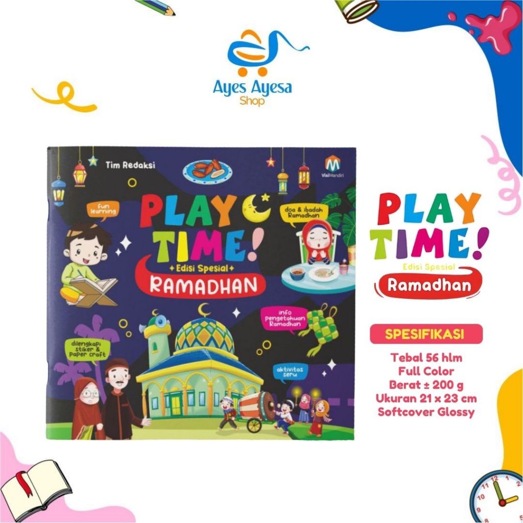 buku my sweet kegiatan playtime play time activity aktivitas ramadhan hebatku pertamaku anak tk sd