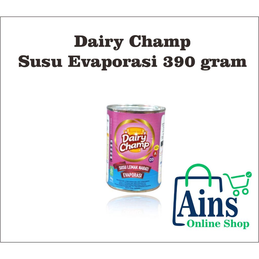 

SUSU EVAPORASI DAIRY CHAMP 390 GR / Susu Evaporasi Dairy Champ