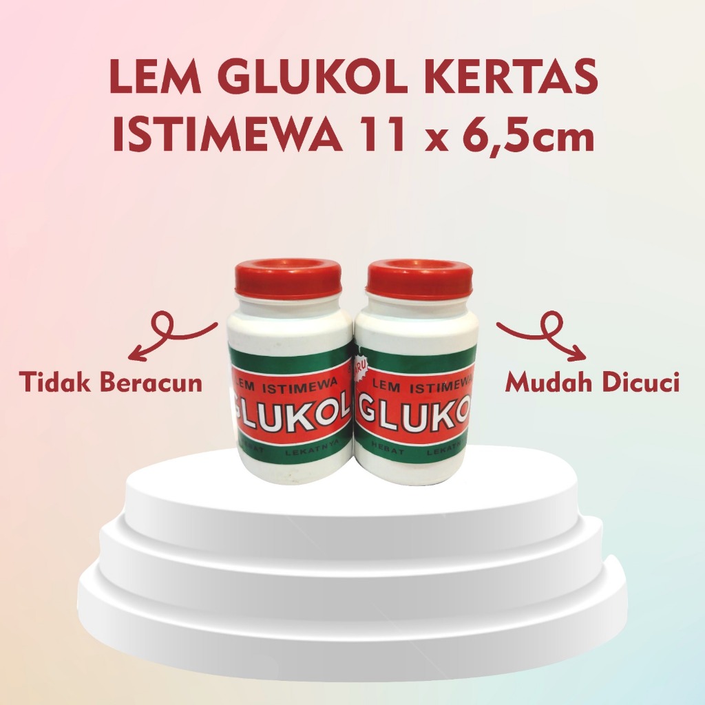 GLUKOL LEM KERTAS MINI/TANGGUNG/BESAR/Lem kertas / Glukol/LEM GLUKOL KERTAS/