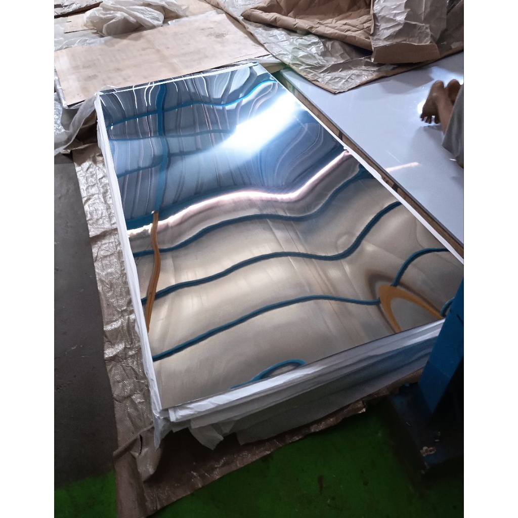 Plat Stainless Mirror 0,4mm - Lembaran 1x2 meter