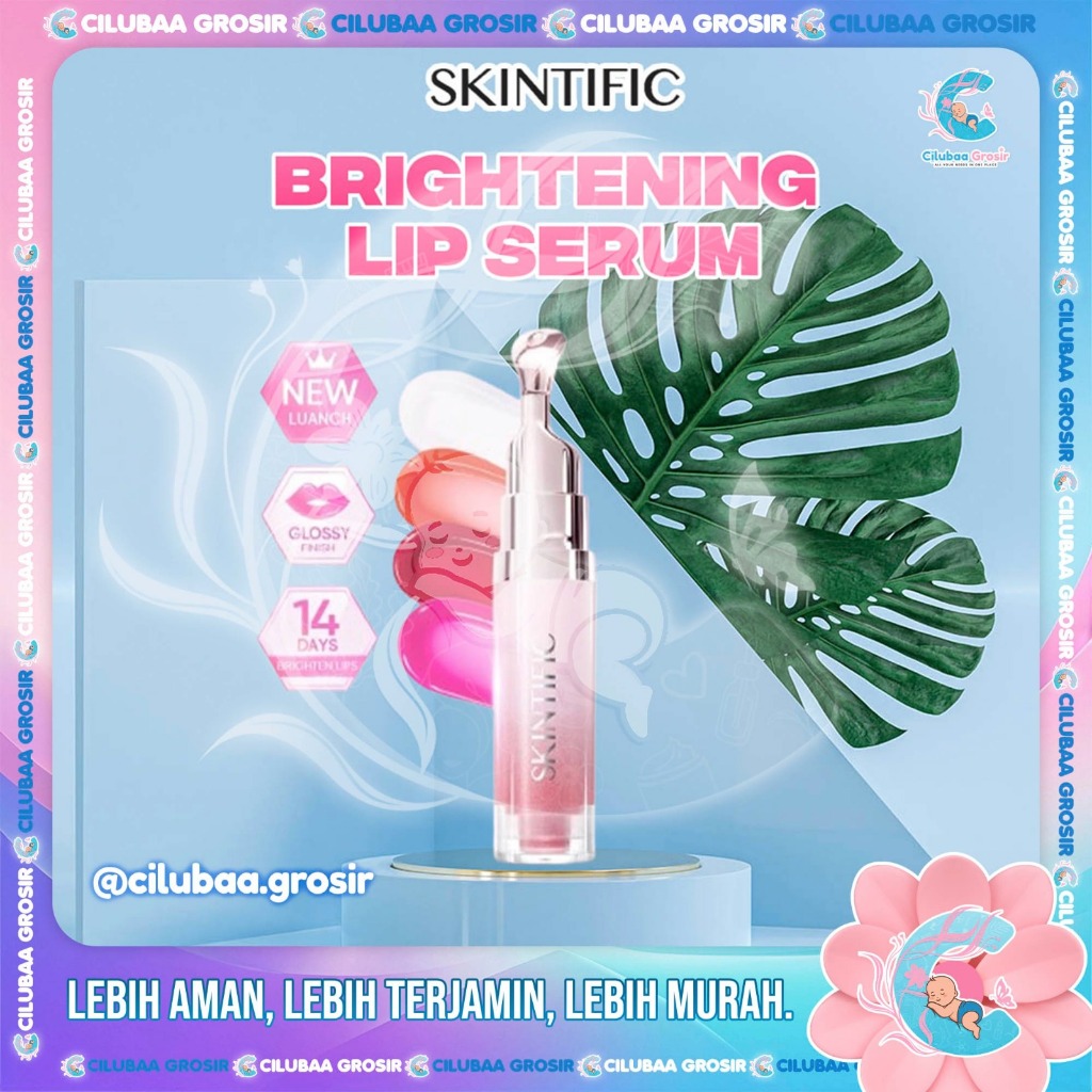SKINTIFIC Brightening Lip Serum tinted lip balm lip gloss || Long Lasting Glowing Up Lips || Pink Be
