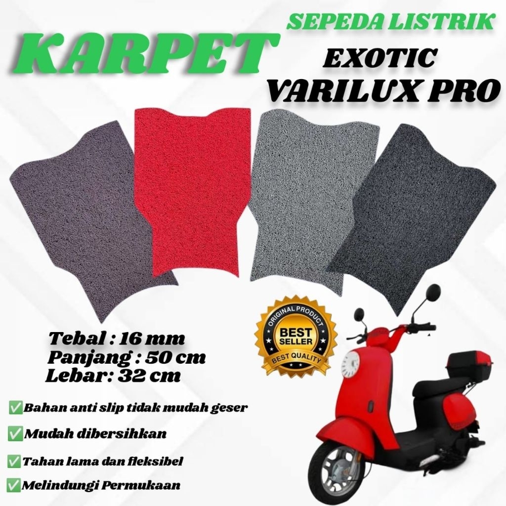 Sepeda listrik Karpet Pijakan kaki Sepeda listrik EXOTIC VARILUX PRO