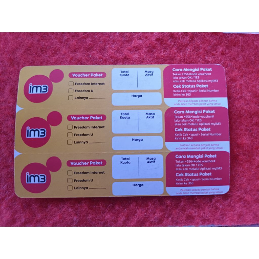 voucher kosong indosat