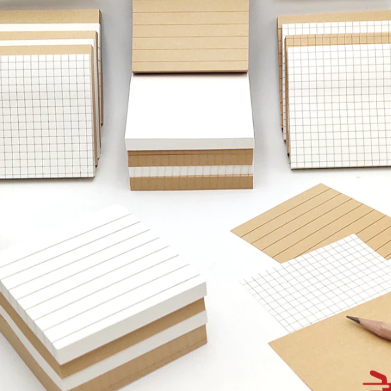 

Sticky Note Memo Kraft Paper / Memopad Sticky Notes Vintage / Memo Tempel Mini Simple / Sticker Notes Catatan Mini