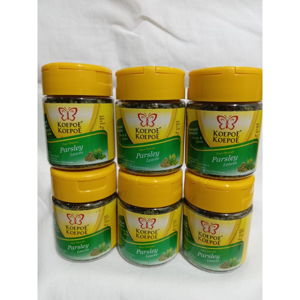 

Koepoe Koepoe Daun Parsley 9gr ( 1 pack isi 6 pcs)