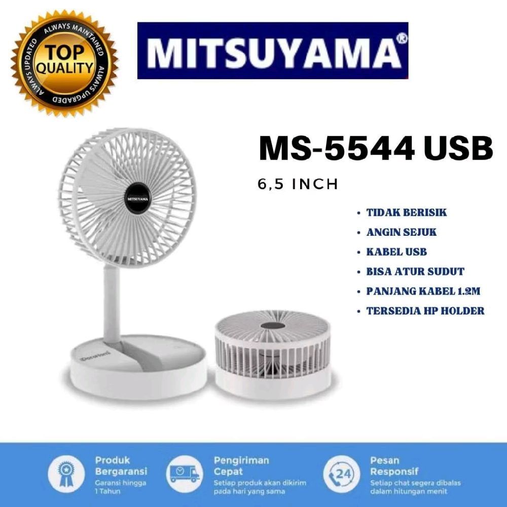 MS-5544USB Kipas Lipat Portable Kabel USB MS 5544 USB Portable Kipas Angin Portable