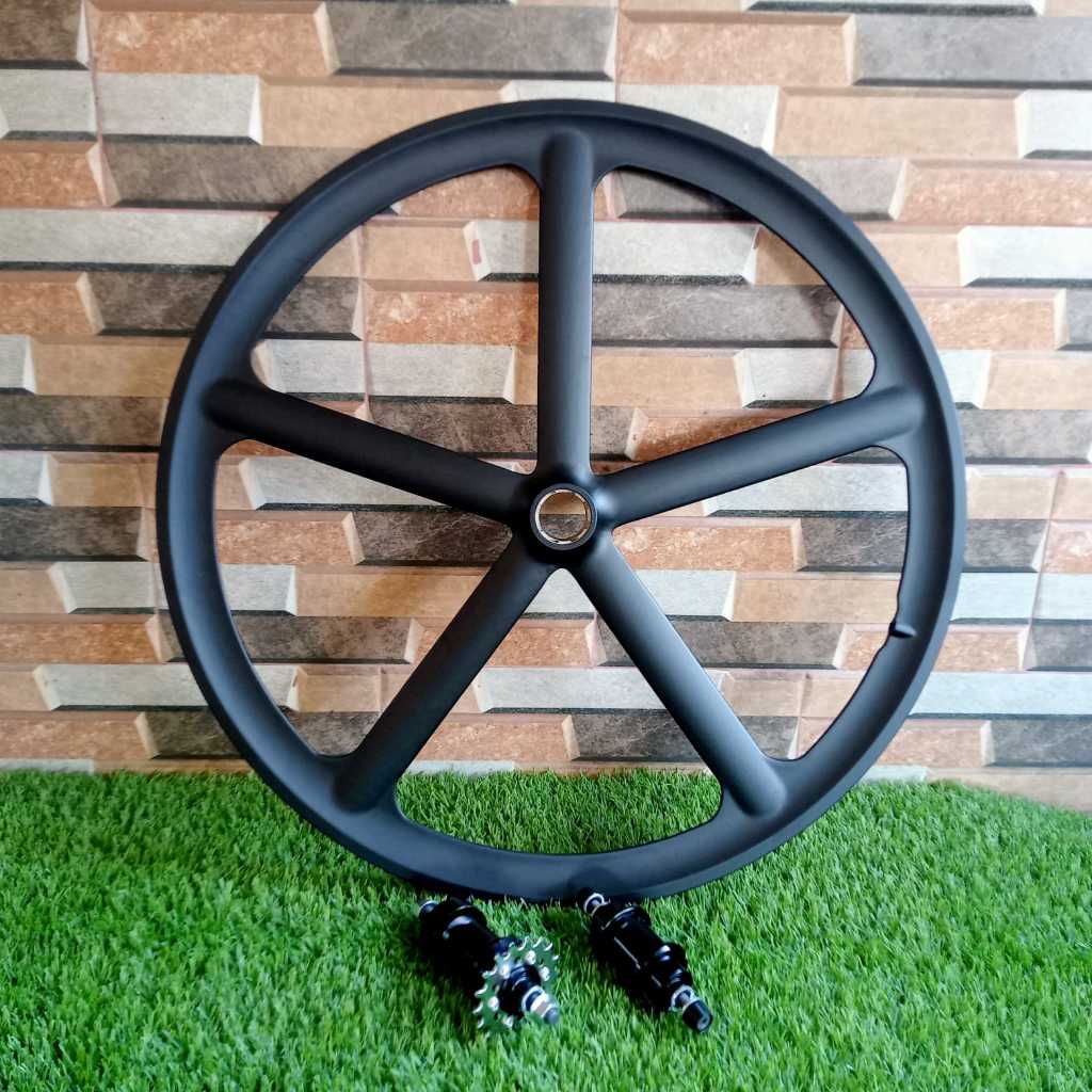 WHEELSET FIXI FIVE SPOKE WHEELSET BINTANG 5 WHEEL PALANG 5 NAVIGATE OPSI WHEEL DEPAN/BELAKANG WHEEL 