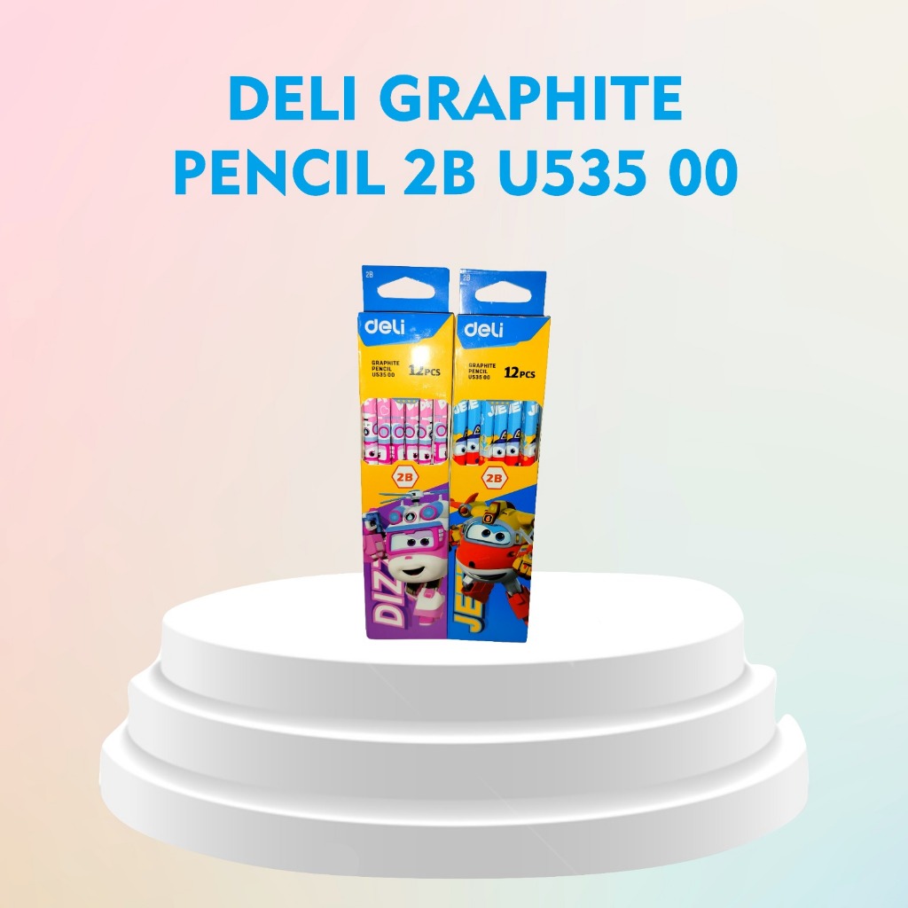 

DELI GRAPHITE PENSIL EU 53500/DELI - PENSIL KAYU / PERLENGKAPAN ALAT TULIS / PENSIL GRAPHITE EC058 HB EDISI SUPER WINGS