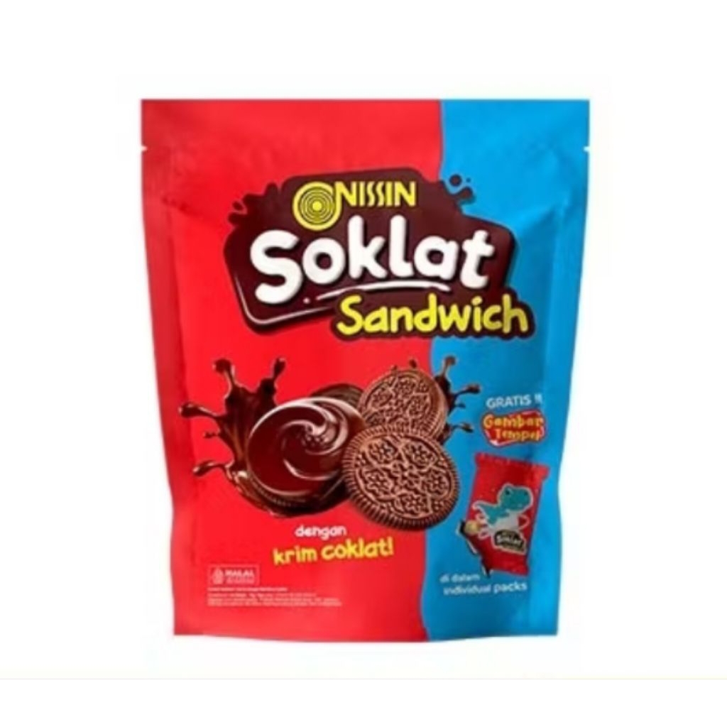 

Nissin Coklat Sandwich Dengan Krim Coklat Pouch - 3 pouch
