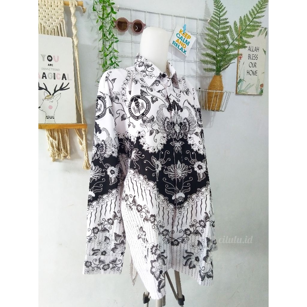 [FLASH SALE] Kemeja Batik Seragam PGRI Pria Like New Preloved | Seragam Sekolah | Seragam Guru | Ser
