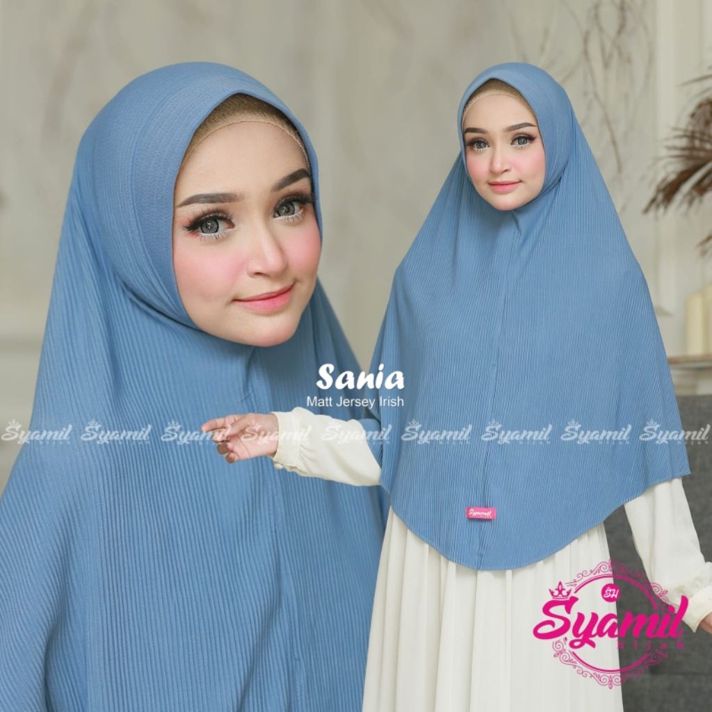 HIJAB SYAMIL SANIA // HIJAB INSTAN JUMBO // HIJAB DEWASA // HIJAB GROSIR MURAH KEKINIAN