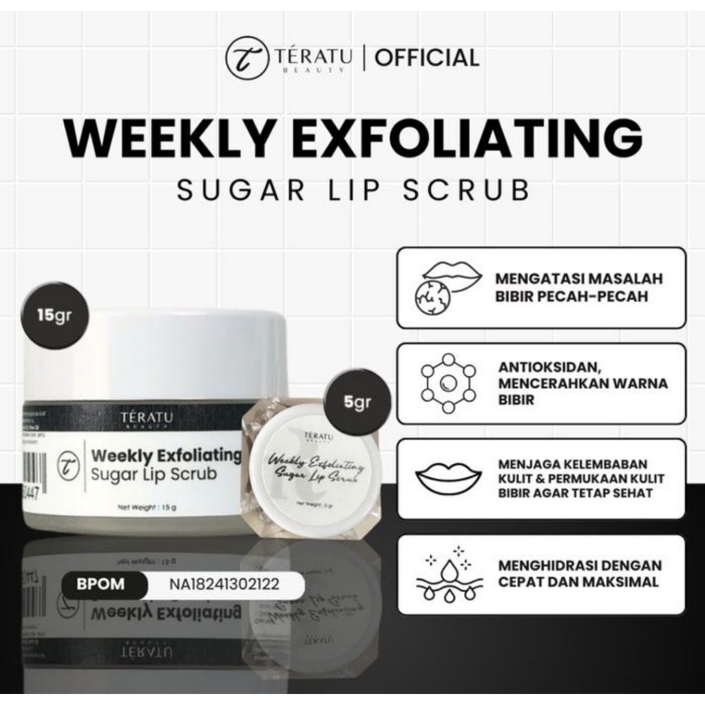 Teratu WEEKLY EXFOLIATING SUGAR LIP SCRUB