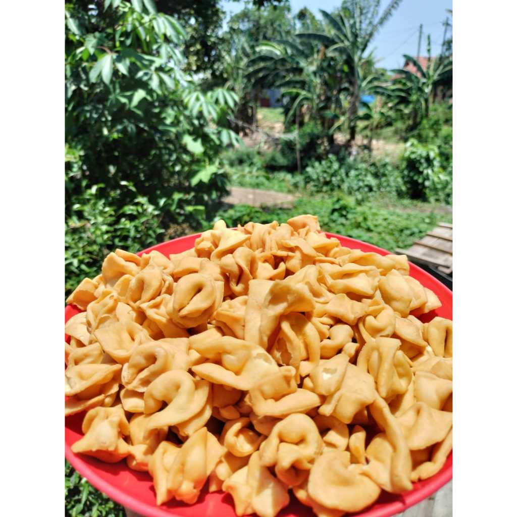 

1kg kripik pangsit pita. khusus buat jual lagi