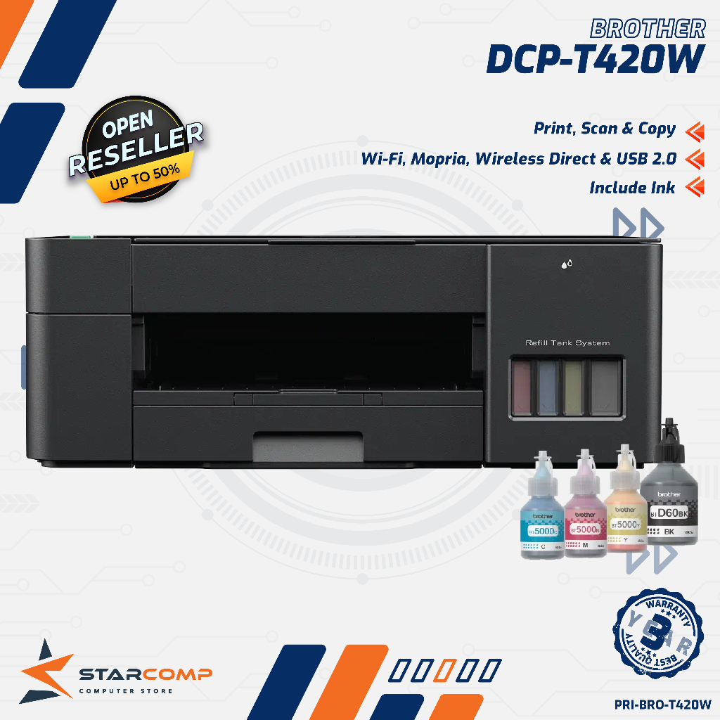 Brother DCP-T420W Printer InkTank Print Scan Copy Brother DCP T420W