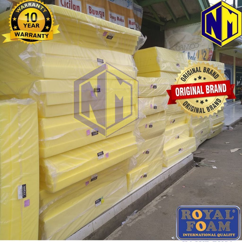 Kasur Busa Royal Foam Original 100% - Busa Kasur Density Tinggi Ukuran 90x200 cm (Nomor 4 / Single) 