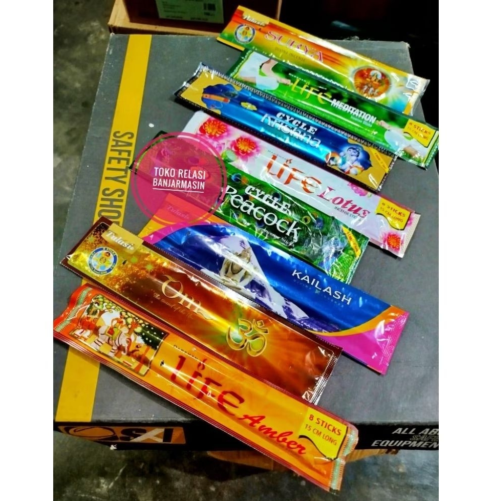 Dupa Darshan Surya/ Life Meditation/ Cycle Khrisna/ dupa Lotus/ Cycle Peacock/ Kailash/ Tulasi OM/ L