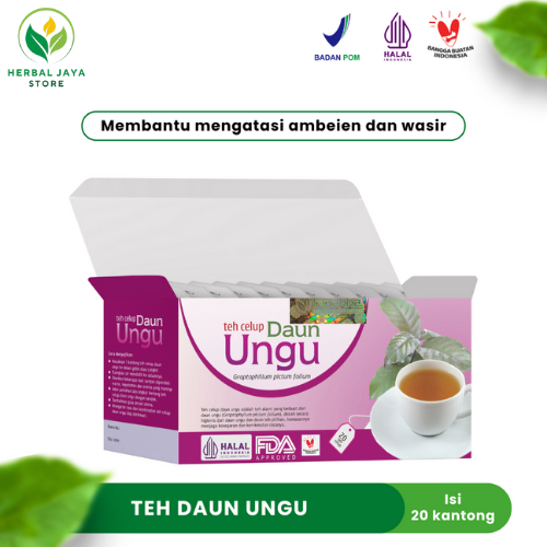 

Teh Celup Daun Ungu Tazakka 20 Kantong Tea Bag Minuman Kesehatan Obat Wasir Herbal Ambeyen Ambeien