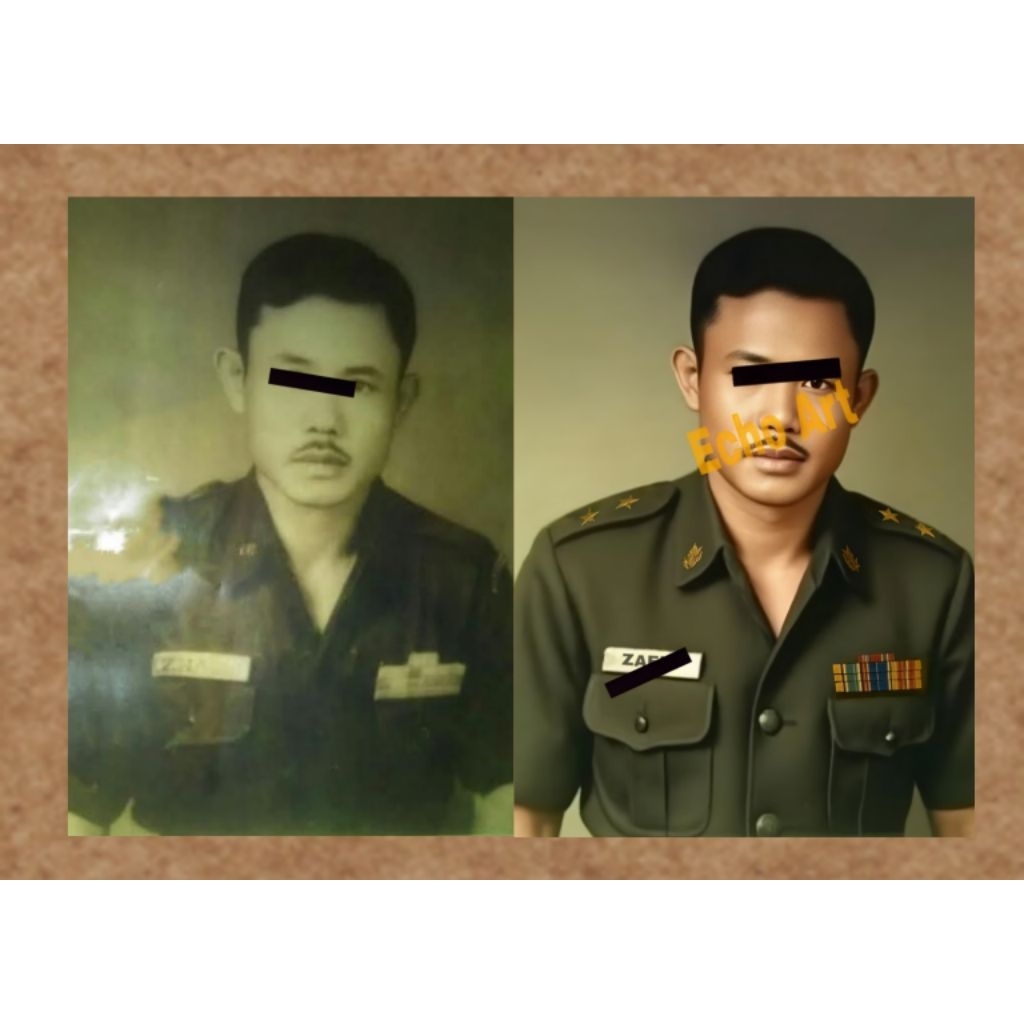 Semi Restorasi Foto lama / Rusak