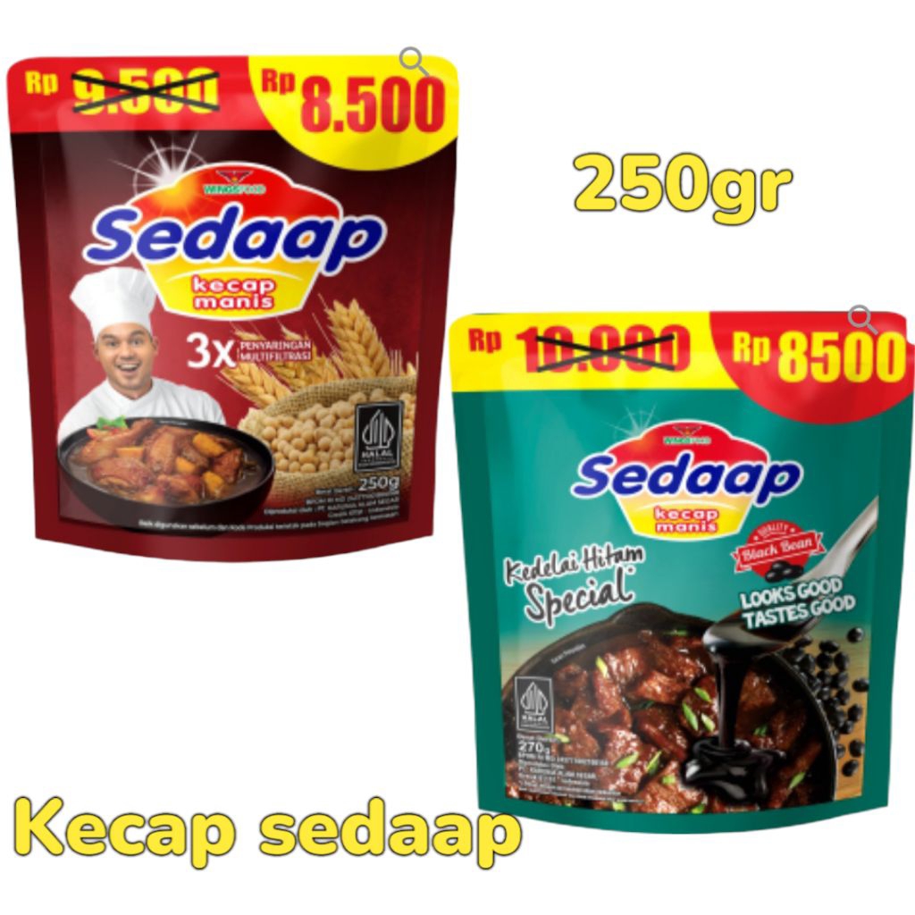 

Kecap Sedaap 250gr Manis Kedelai Hitam Spesial