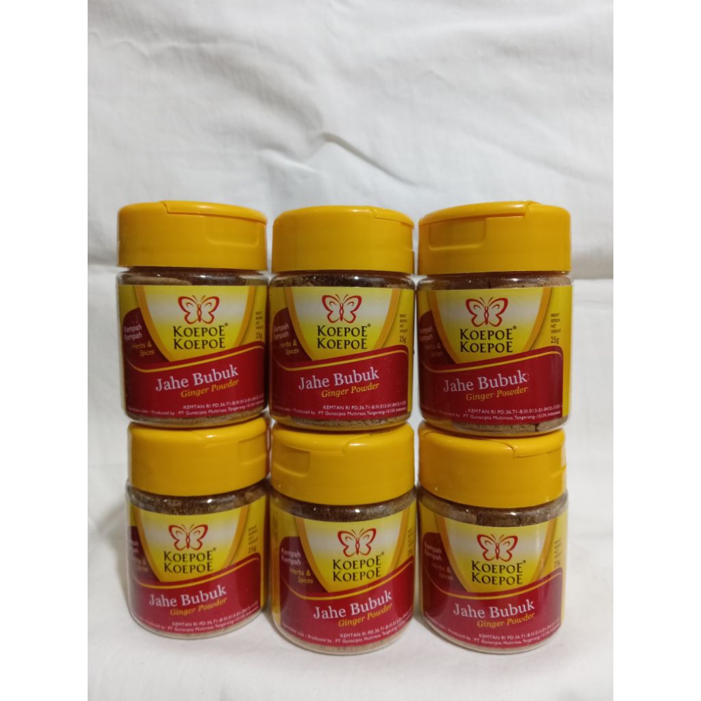 

Koepoe Koepoe Jahe Bubuk 25gr ( 1 pack isi 6 pcs)