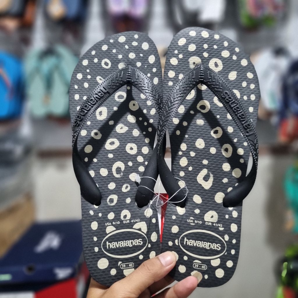 Sandal Pria Original Havaianas Top Animal - Black