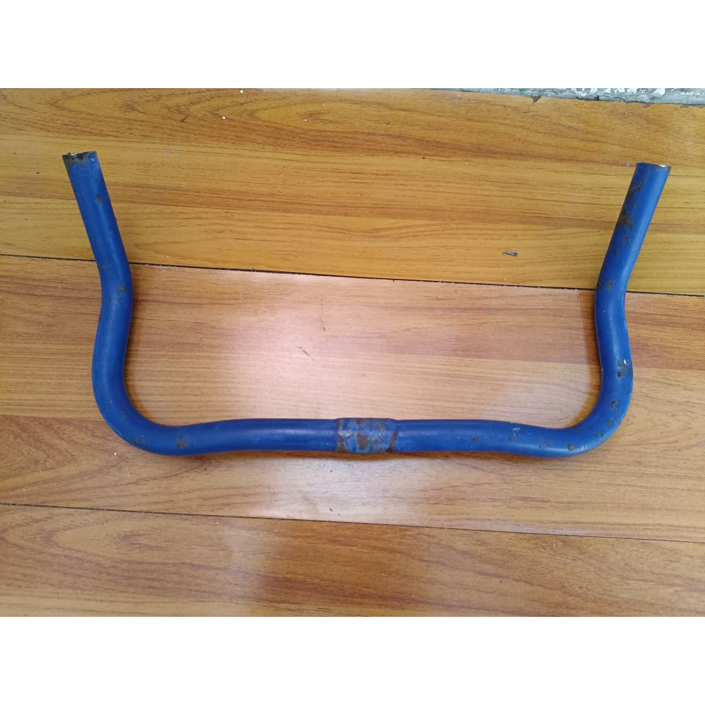 Stang Sepeda Fixie Bullhorn handlebar biru second