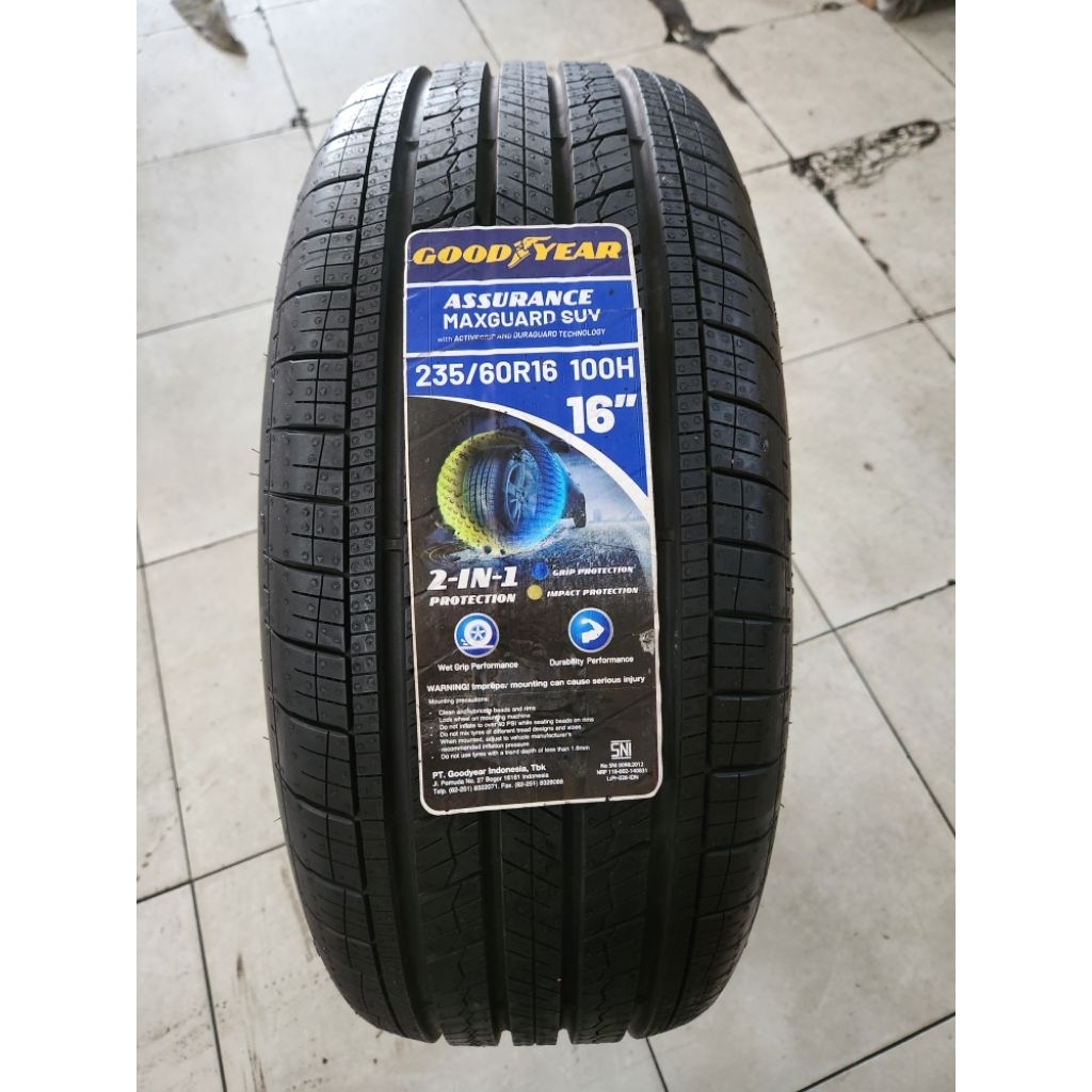 Ban Goodyear Assurance Maxguard SUV 235/60/R16 100H Tubeles Obral