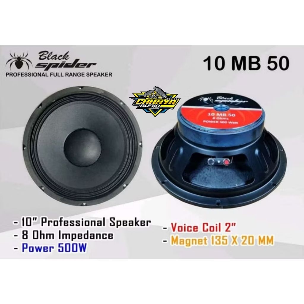 Speaker 10 Inch Black Spider 10 MB50 / Black Spider 10 Inch Subwoofer