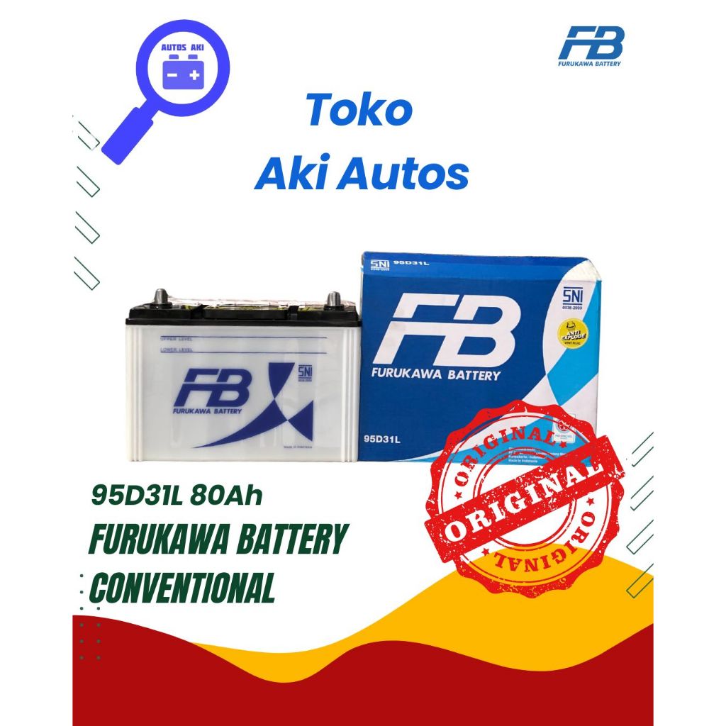 Aki Furukawa Battery Conventional 95D31L 12V / 80Ah