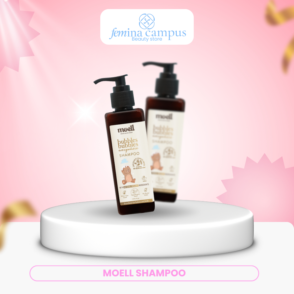 Moell Bubbles Shampoo Baby Natural Organic SLS Free