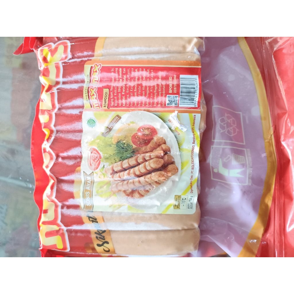 

SOSIS AYAM MAX MAX 750GR PANJANG