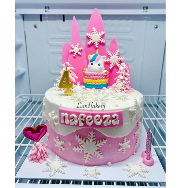 KUE ULANG TAHUN ANAK TEMA LUCU UNICORN