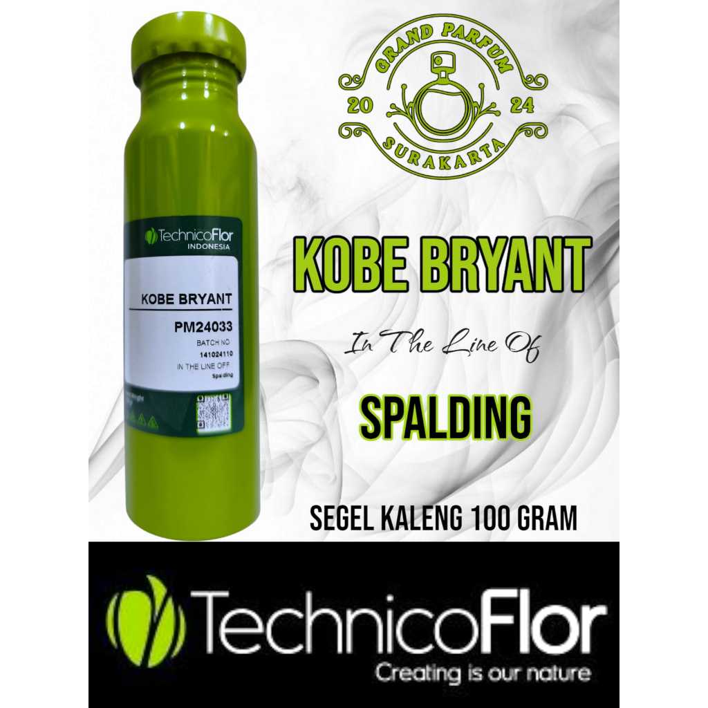 KOBE BRYANT ~Spalding~ BY TFI BIBIT PARFUM MURNI KEMASAN SEGEL KALENG 100 GRAM ( ORIGINAL )