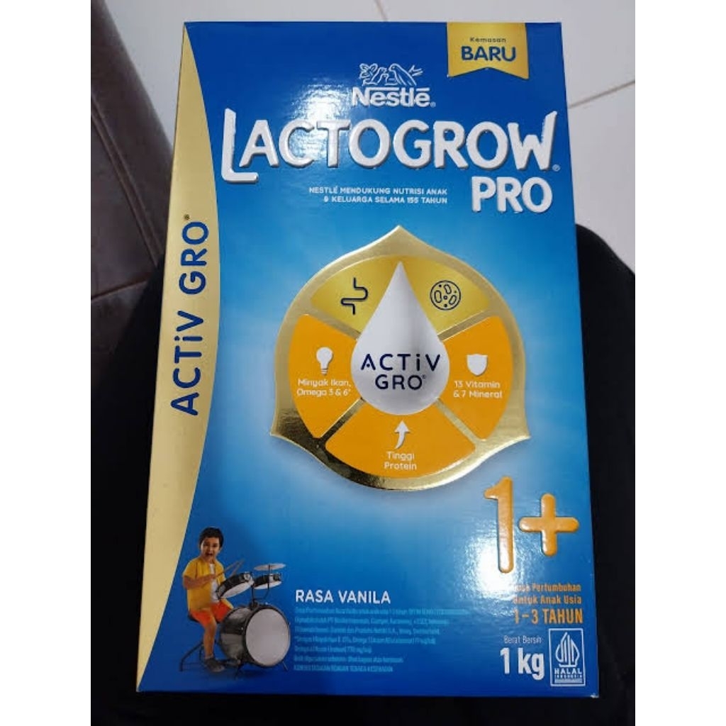 

Lactogrow Pro usia 1-3 tahun 1kg rasa vanilla exp Oktober-desember 2026