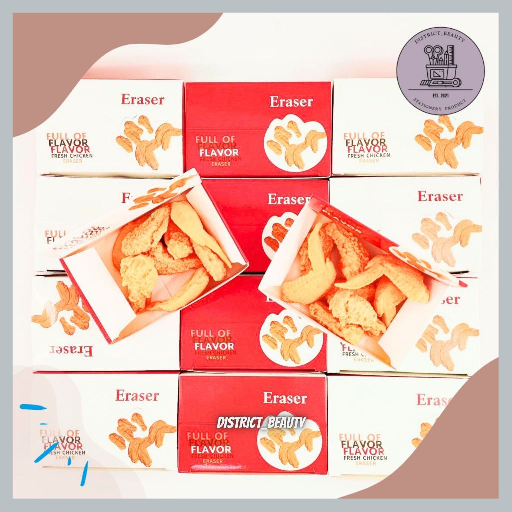 

PENGHAPUS AYAM GORENG FRIED CHICKEN PENGHAPUS 3D MOTIF BENTUK AYAM UPIN IPIN penghapus KFC