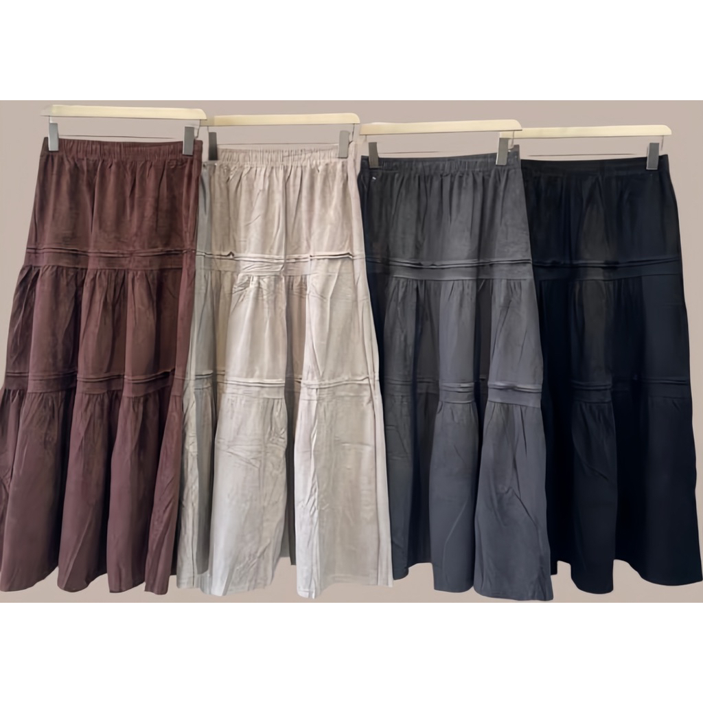 ROK CANDA BAHAN SUEDE IMPORT