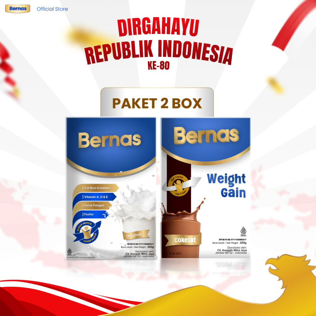 

BERNAS - Paket 2 Box Susu Anak Sumber Protein dan Sumber Kalsium