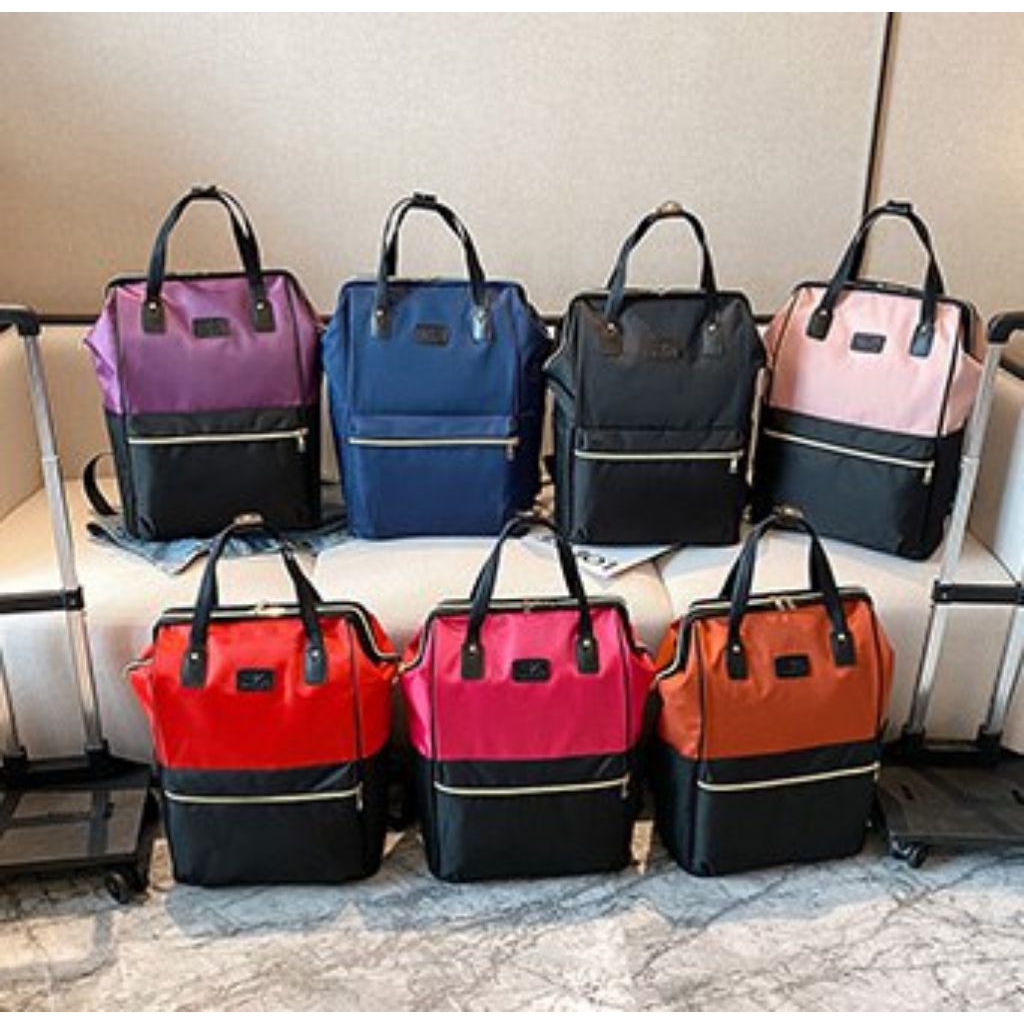 Tas Ransel Roda Traveling Bag Tas Koper Perjalanan Bagasi Pesawat Roda Dorong Tas Cabin Trolley