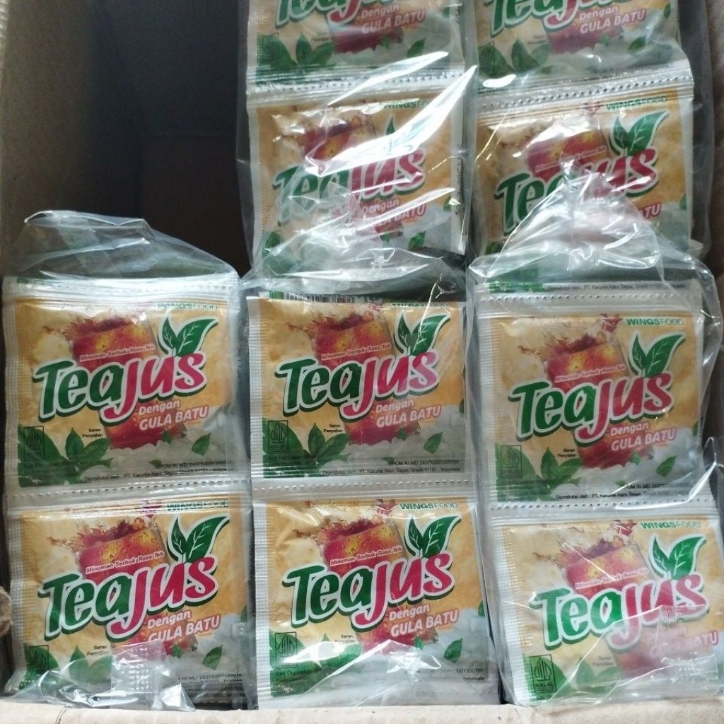

Teajus aneka rasa - 1 renteng isi 10 sachet