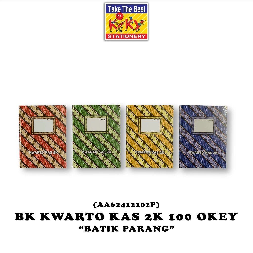 

OKEY Buku Kwarto Kas 2 Kolom Hard Cover Isi 100 Lembar