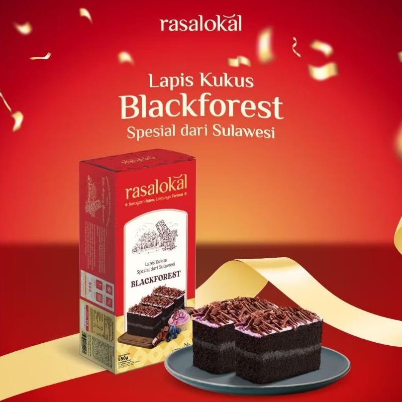 

Lapis Kukus Blackforest Rasa Lokal | Spesial dari Sulawesi | Blackforest