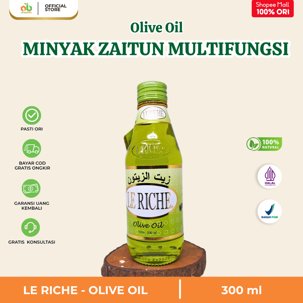 

Minyak Zaitun Leriche 300ml Exra Virgin Oil Asli Original BPOM