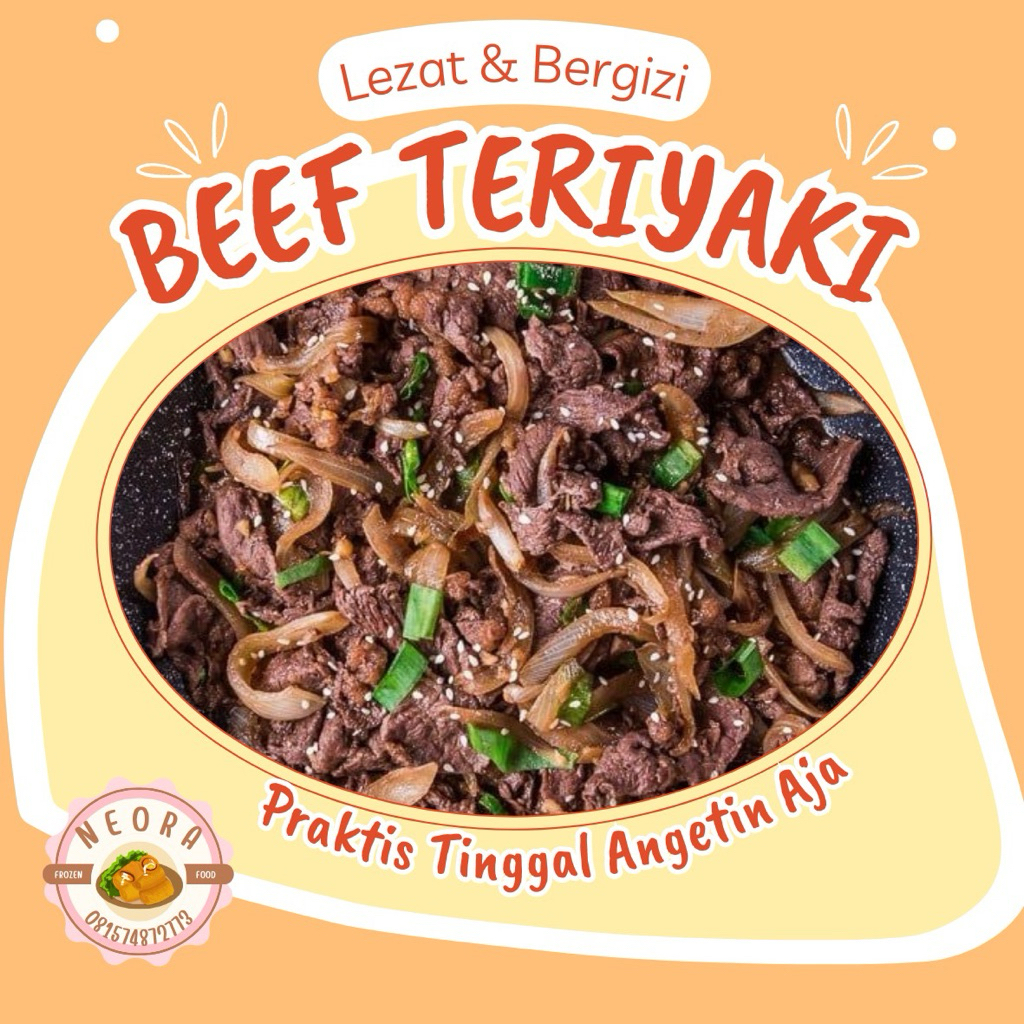 

Kirim Instan/ Beef Teriyaki/ Frozen Food/100gr