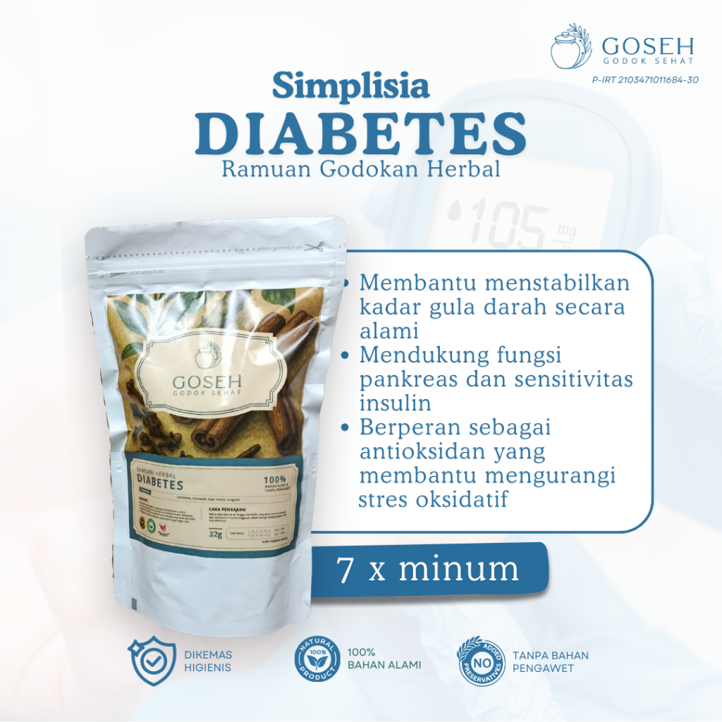 

Ramuan Herbal untuk Diabetes - 100% Bahan Alami