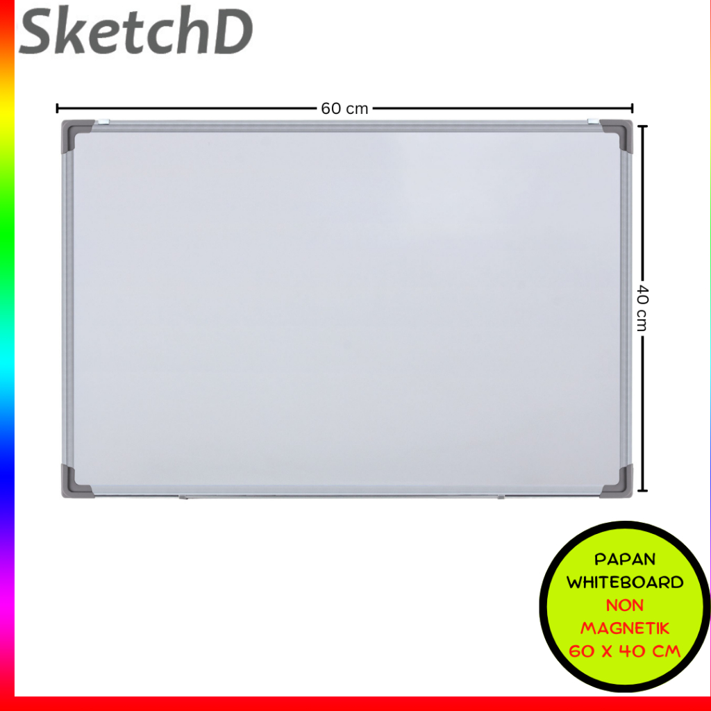 

Papan tulis whiteboard 40 x 60 cm NON magnetik