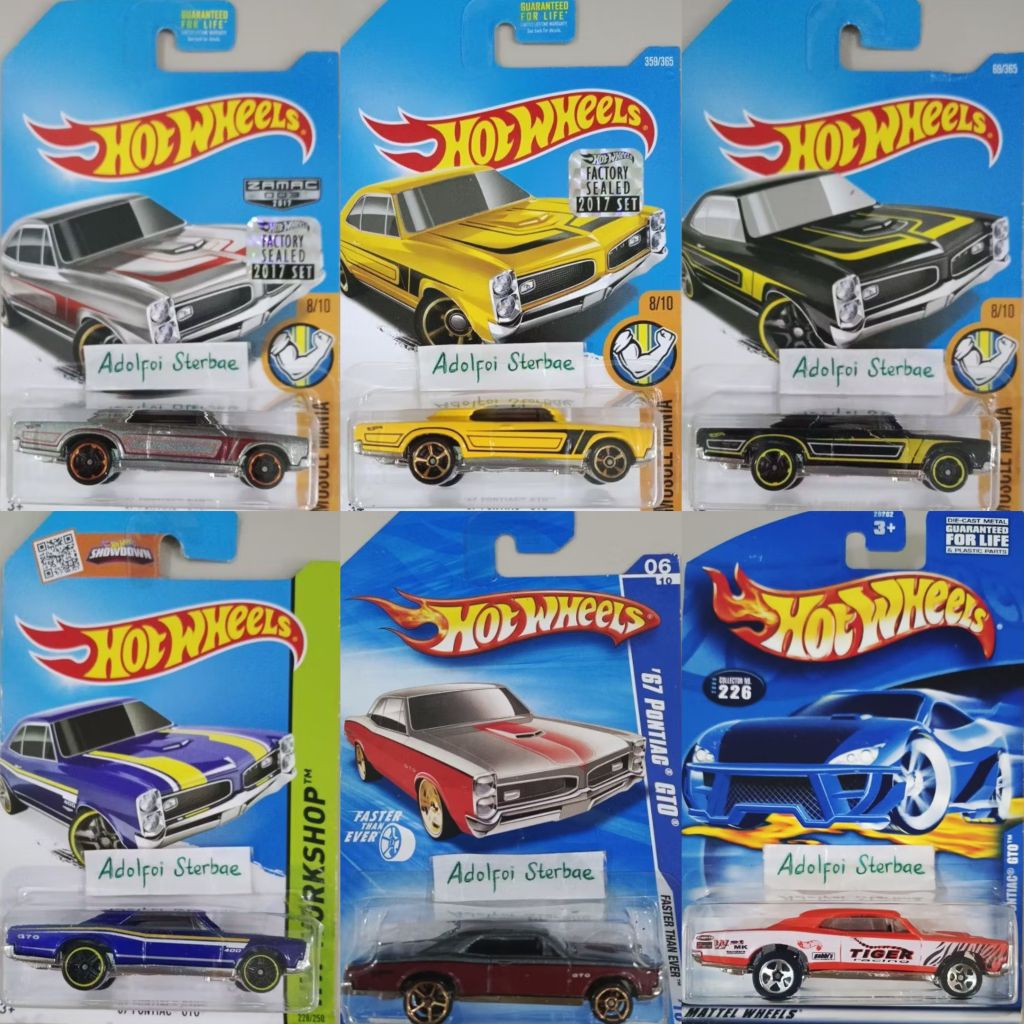 hotwheels hot wheels '67 pontiac GTO 400 zamac factory sealed muscle mania hw workshop faster than e
