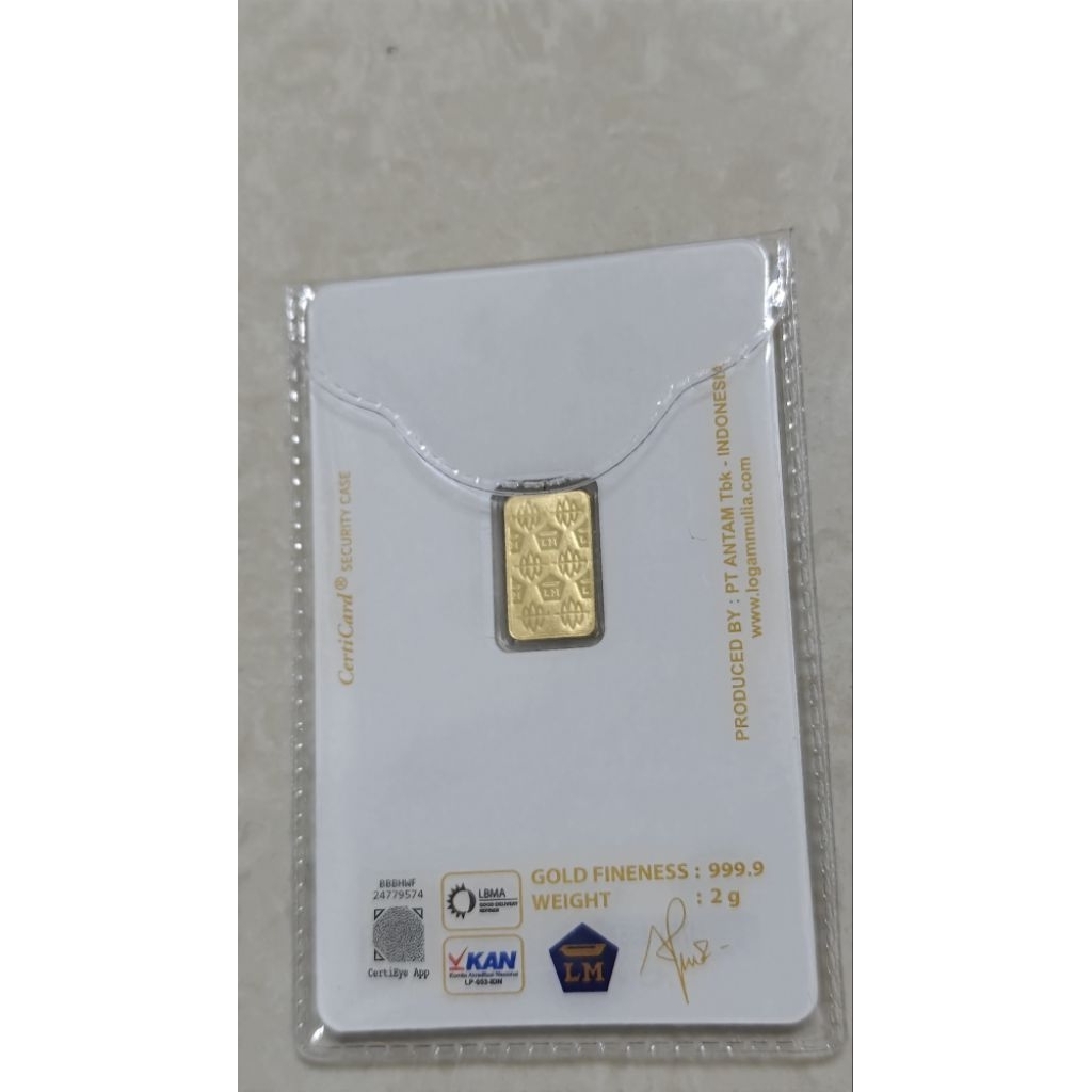 Antam Logam Mulia 2 Gram
