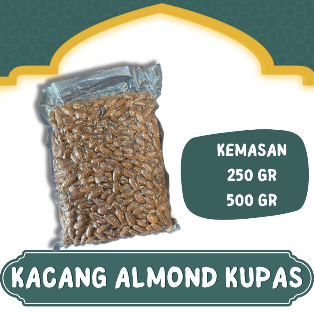 

OLEH OLEH HAJI DAN UMROH 1KG KACANG ALMOND KUPAS I KACANG TIDAK DIGORENG I KACANG ALMOND PANGGANG SEHAT I ALMOND SUSU RASA ORIGINAL