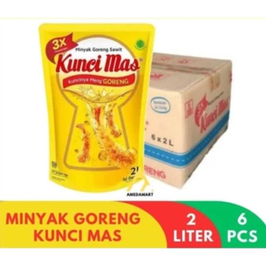 

Kunci Mas 2L Minyak Goreng Isi 6 pcs